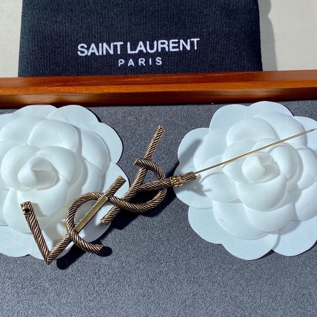 Saint Laurent YSL brooch