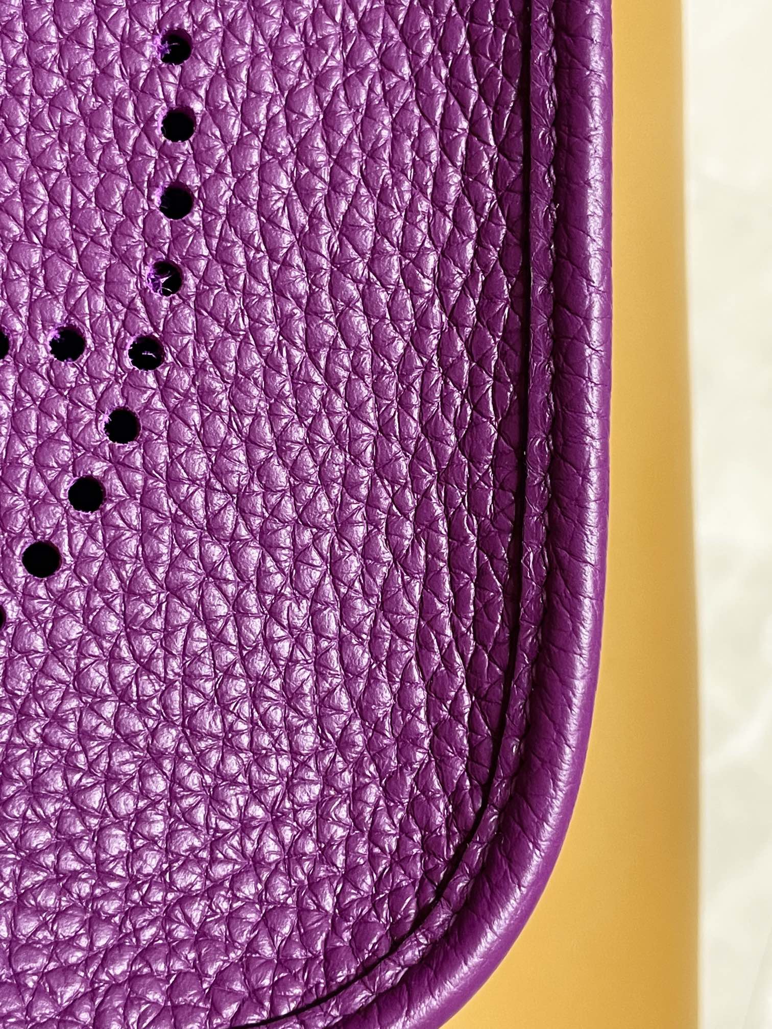 Mini evelyn anemone purple tc leather