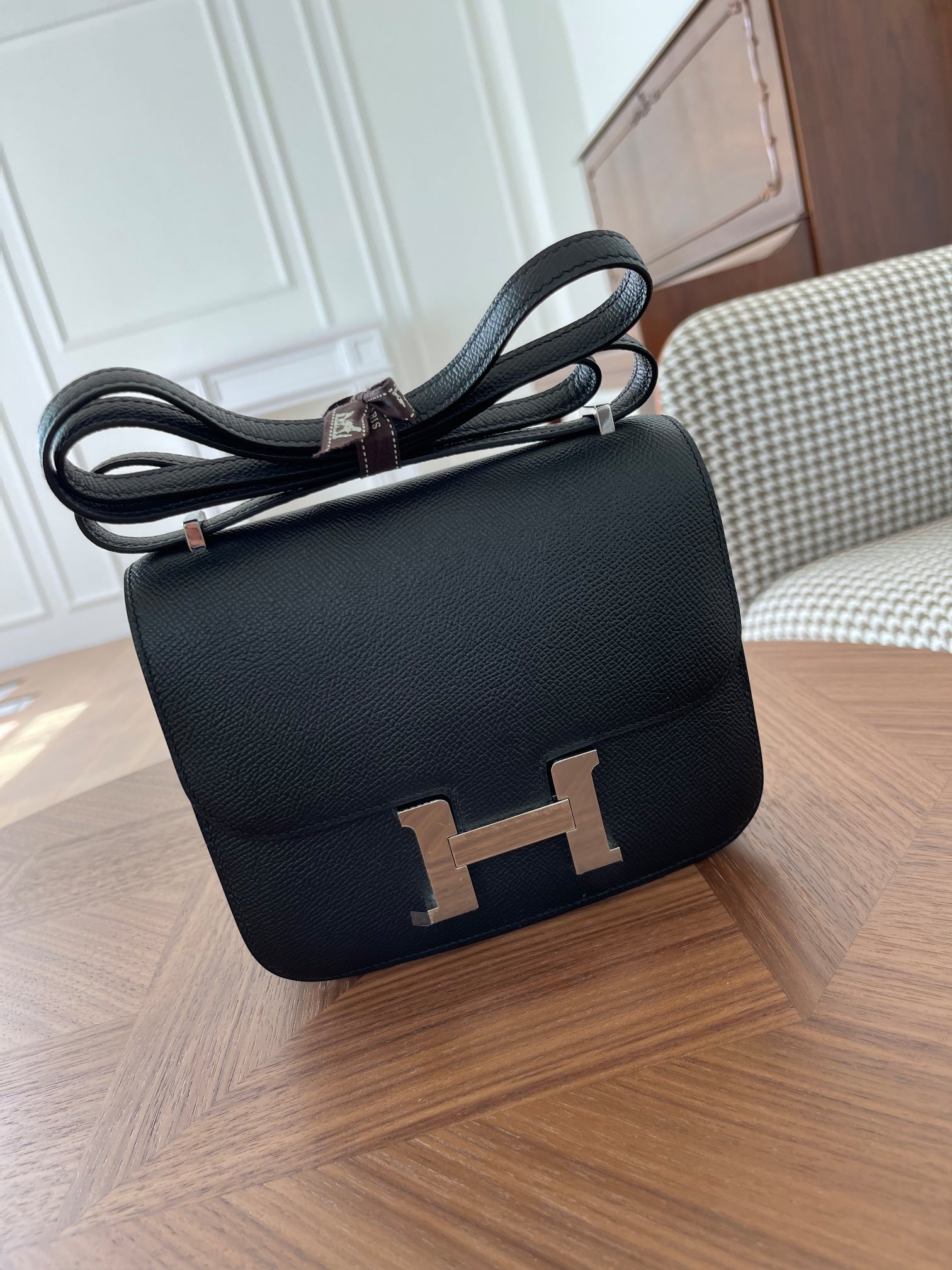 Kangkang 19 black ep leather silver buckle