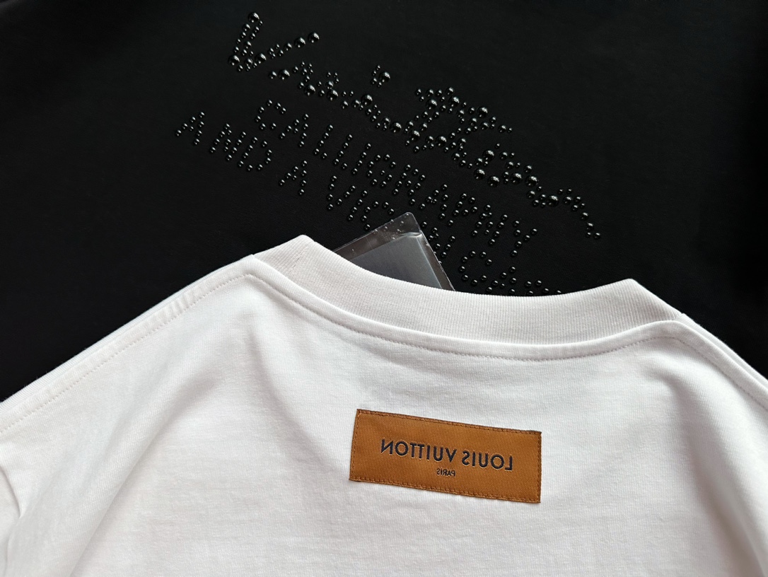 Louis Vuitton Heavy Industry Gradient Beaded Beaded Short Sleeve T