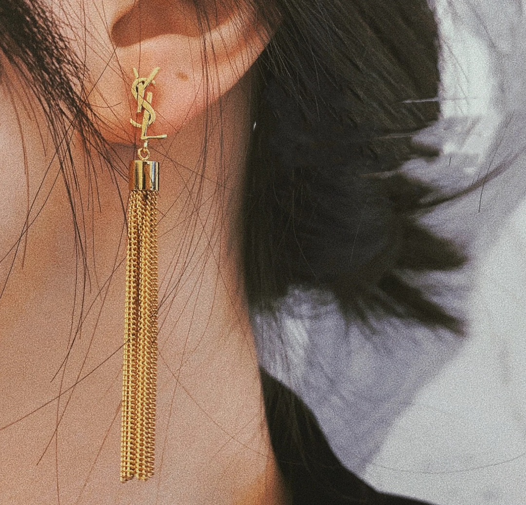 Saint Laurent YSL earrings studs