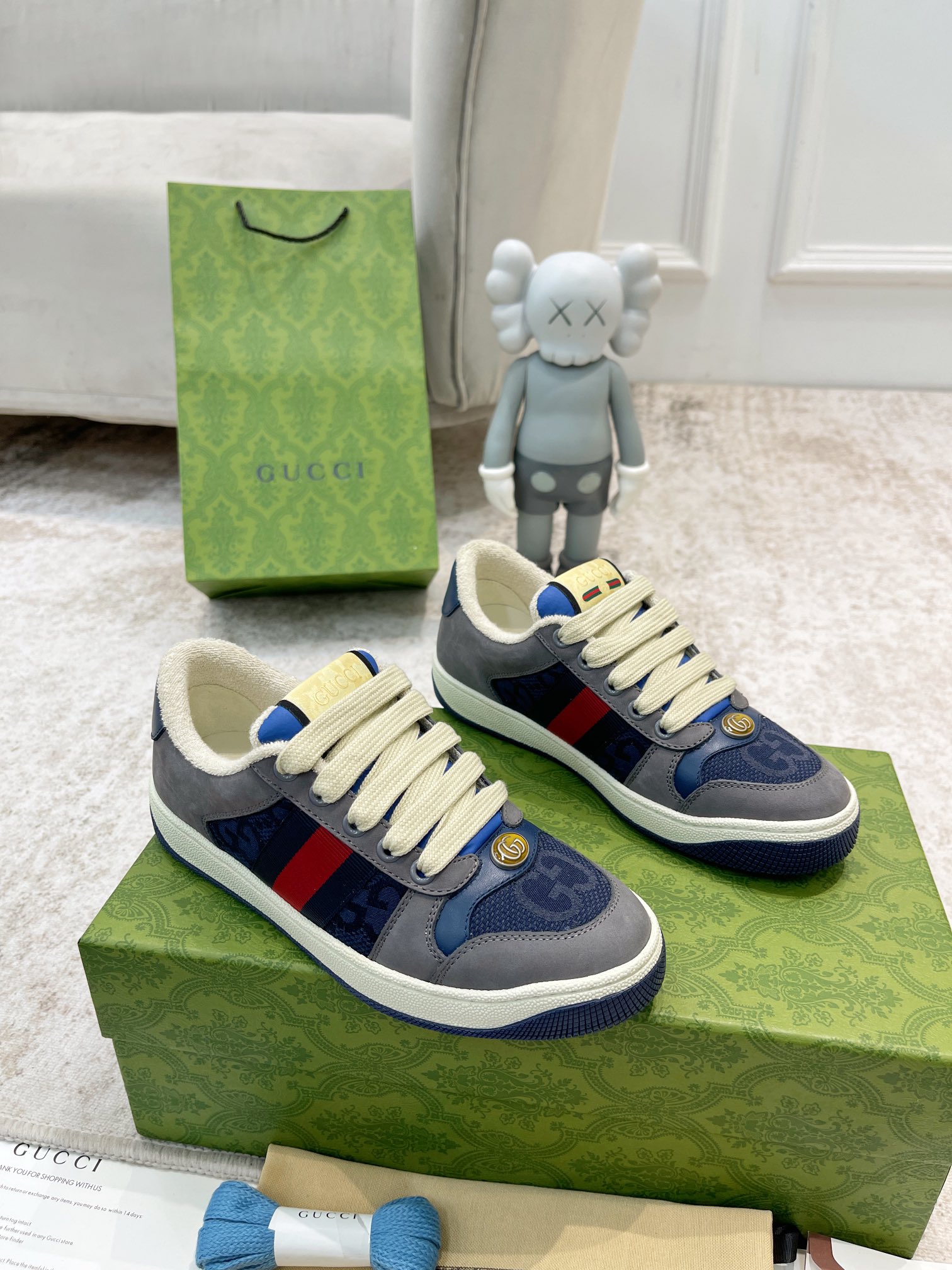 Gucci new upgraded small dirty shoes couple models