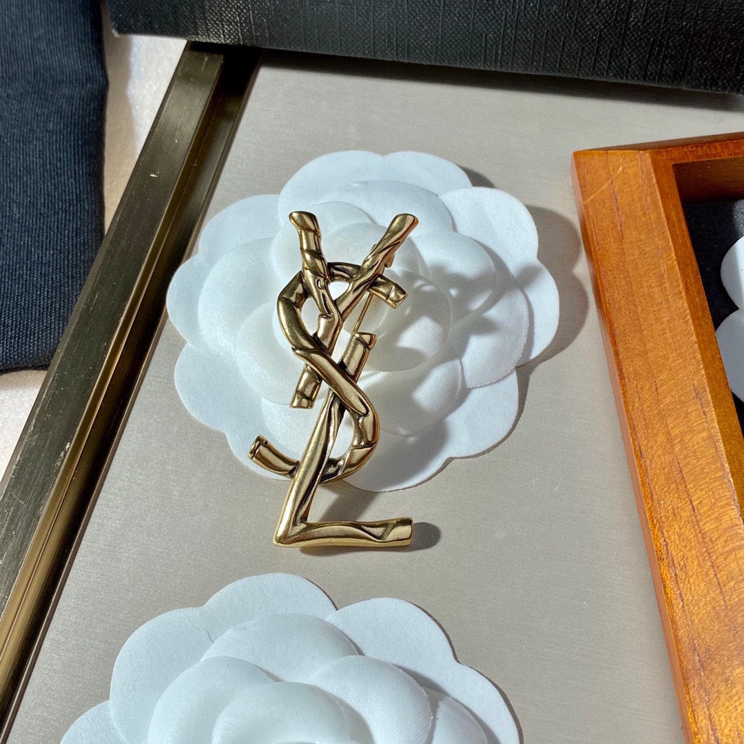 Saint Laurent YSL brooch