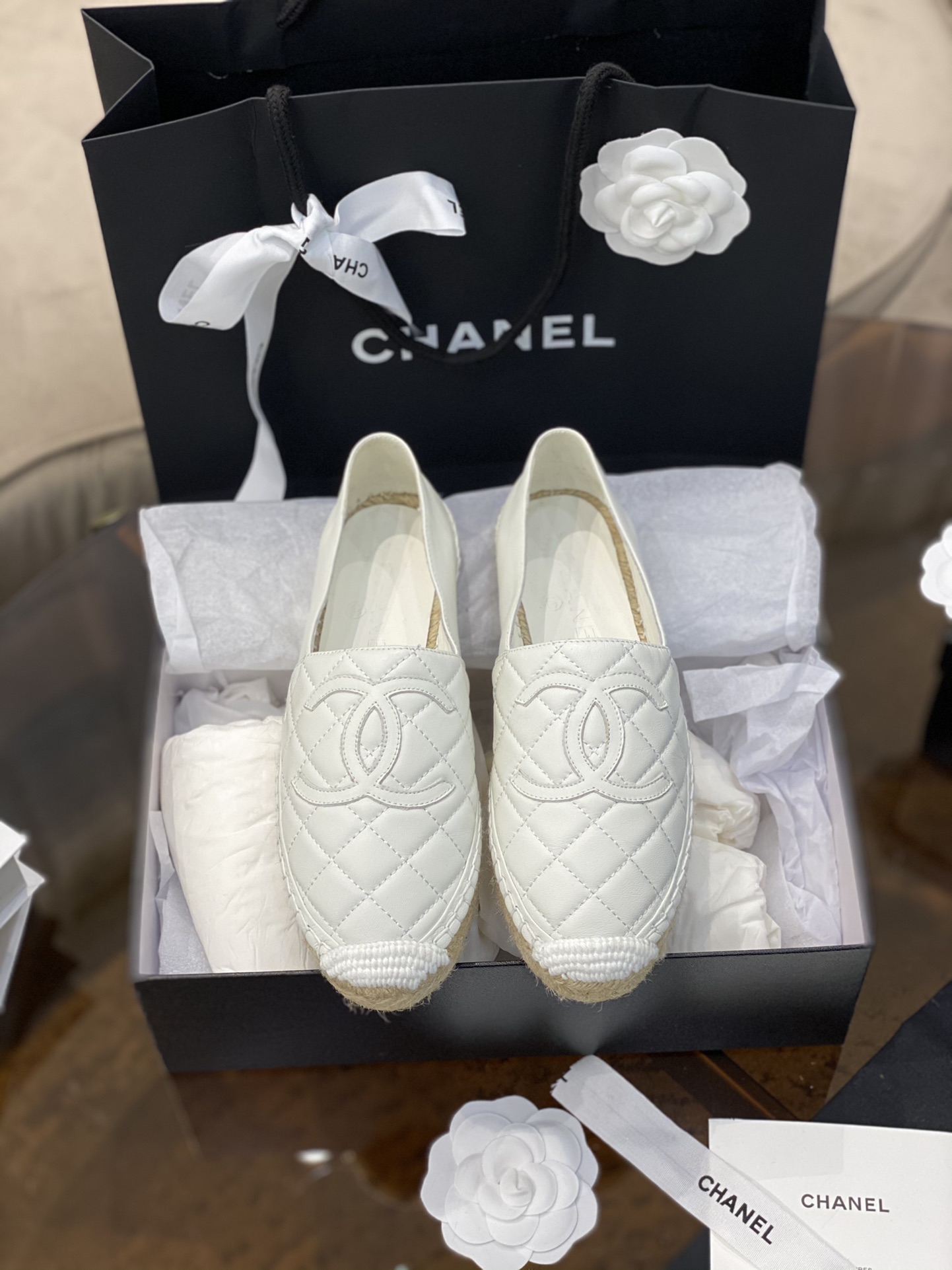 CHANEL fisherman shoes Chanel classic version of the original injection of rubber translucent rubber original color hemp sole