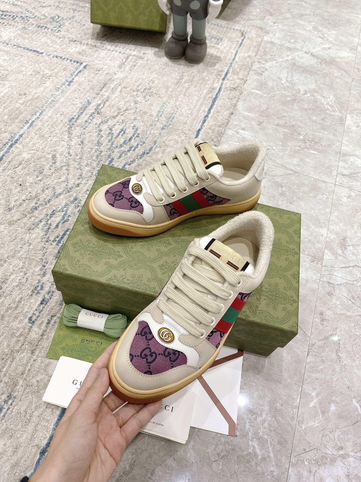 Gucci new upgraded small dirty shoes couple models