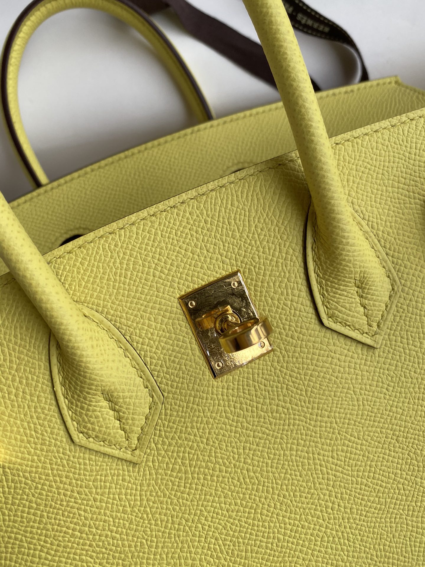Birkin 25cm Epsom Leather Lemon Yellow 🍋 Gold Buckle