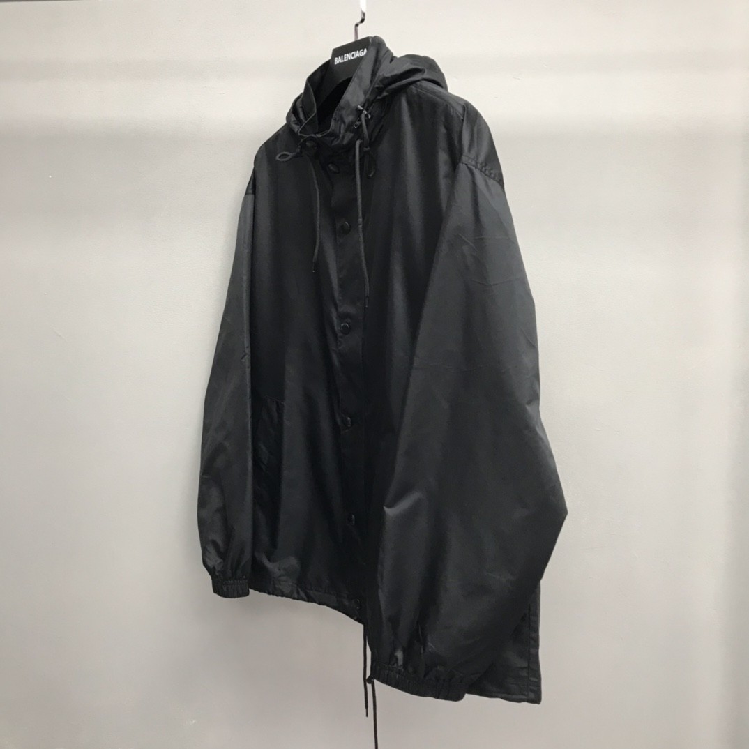 Balenciaga masking tape trench coat