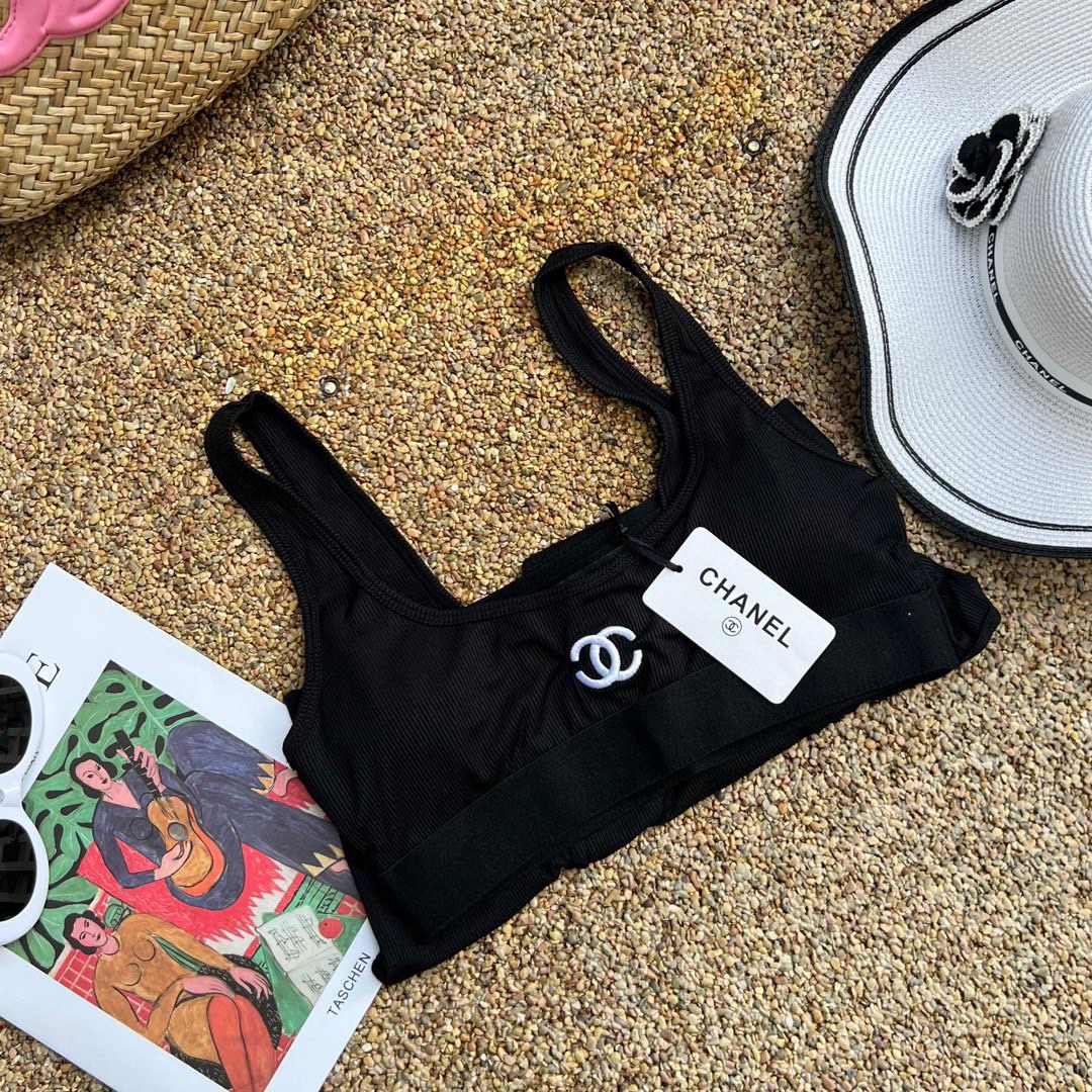 Chanel new split swimsuit