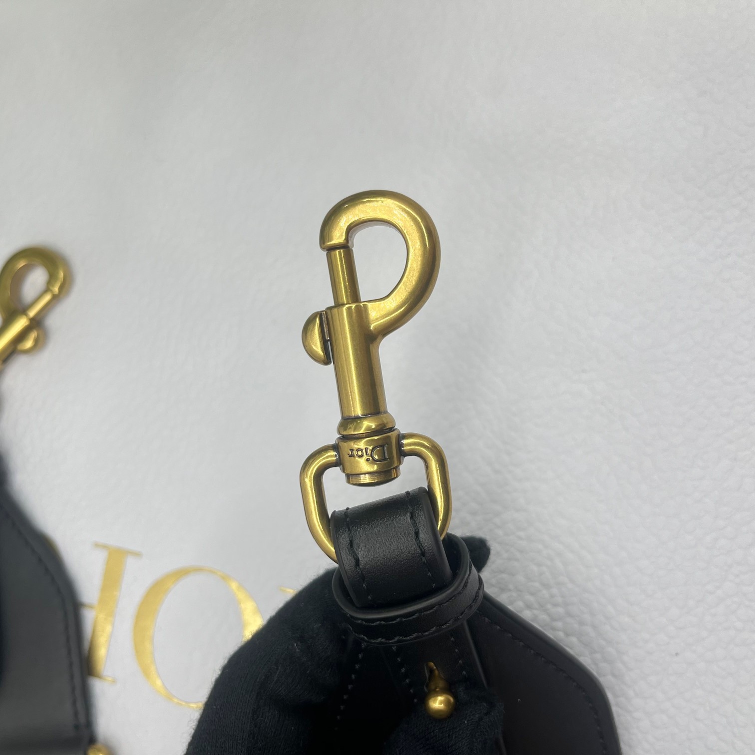 Dior pink letter shoulder strap