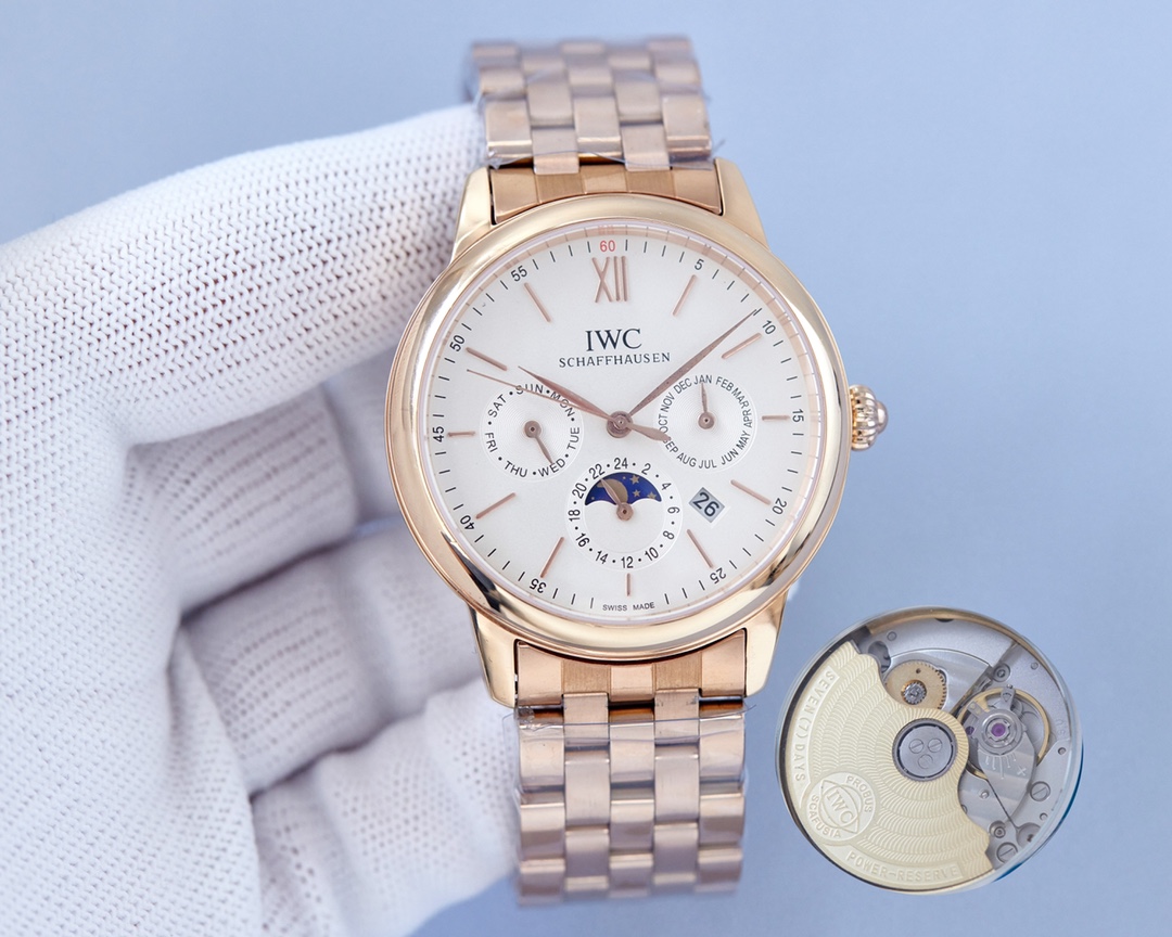 IWC- 9100 multifunctional imported mechanical movement CNC grinding process of the whole case