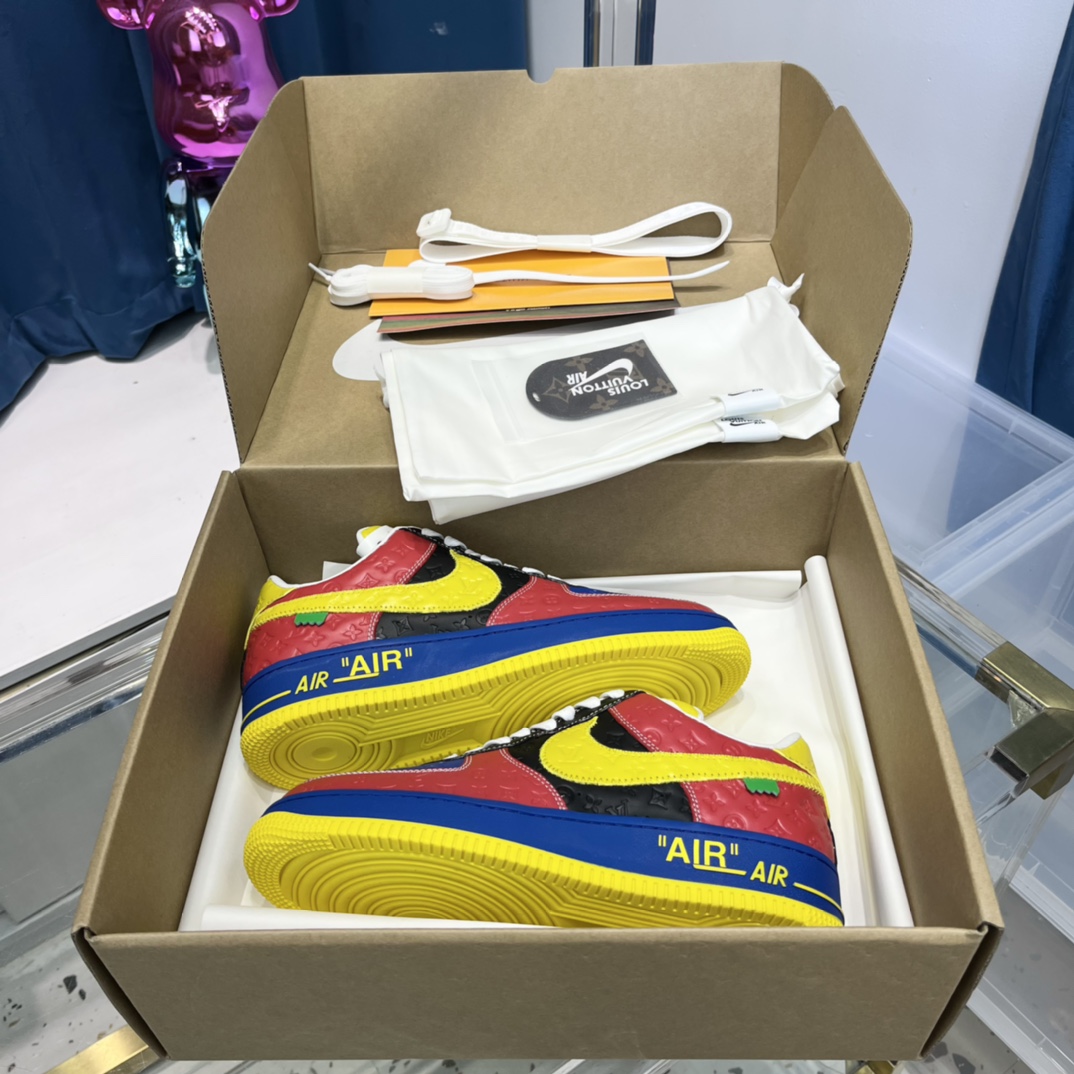 Louis Vuitton x NIKE Air force1 22ss Heavy Joint