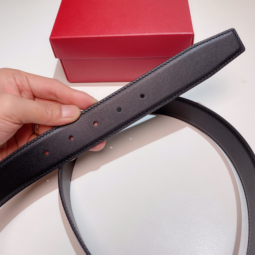 FERRAGAMO double-sided imported cowhide