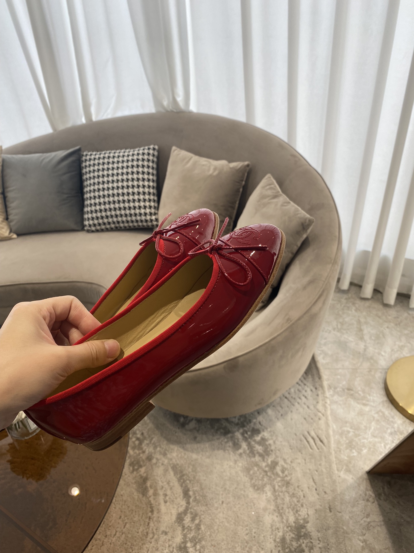 CHANEL ballet shoes Imported custom leather Italy imported leather outsole