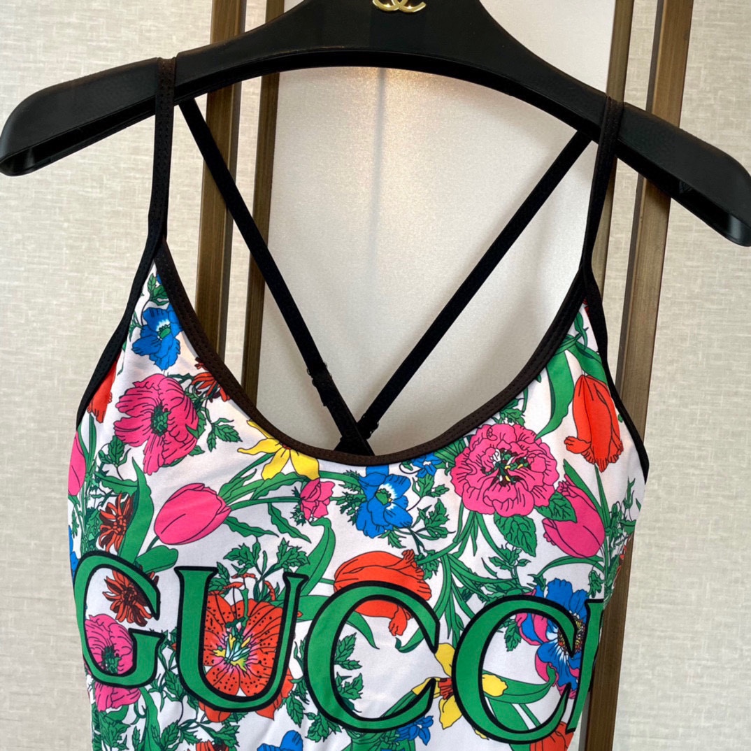 Gucci's new floral one-piece swimsuit