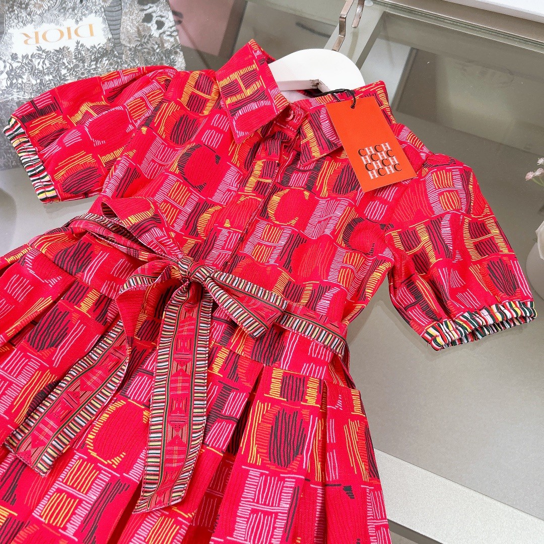 C&H Carolina Herrera Spring and Summer Girls Skirt Set