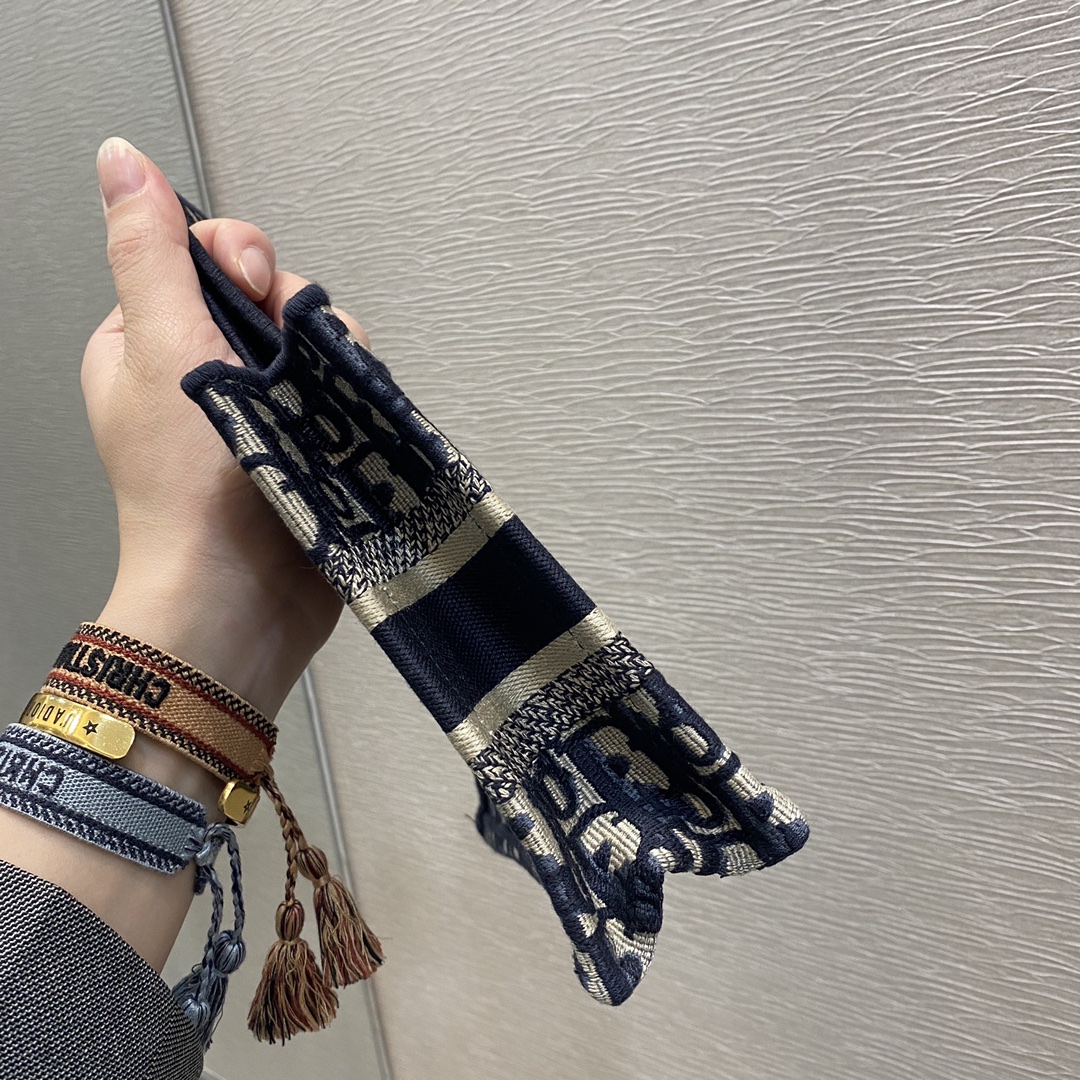 Mini Tote, classic oblique blue letters