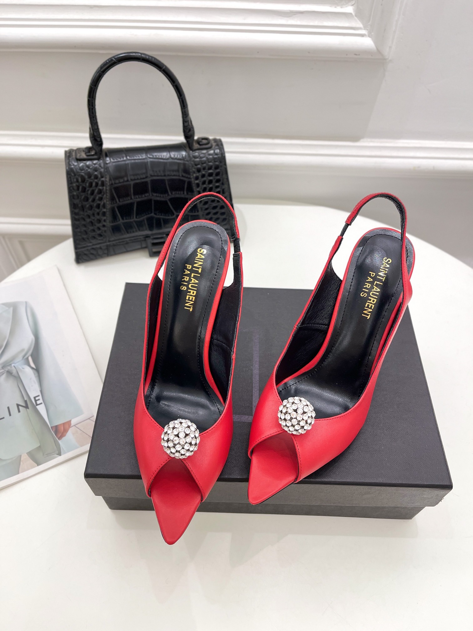 𝙎𝙖𝙞𝙣𝙩 𝙇𝙖𝙪𝙧𝙚𝙣𝙩 | 𝟐𝟎𝟐𝟏/𝐒𝐒 𝐧𝐞𝐰 YSL｜Roland 2022/fw early spring new baked high heels