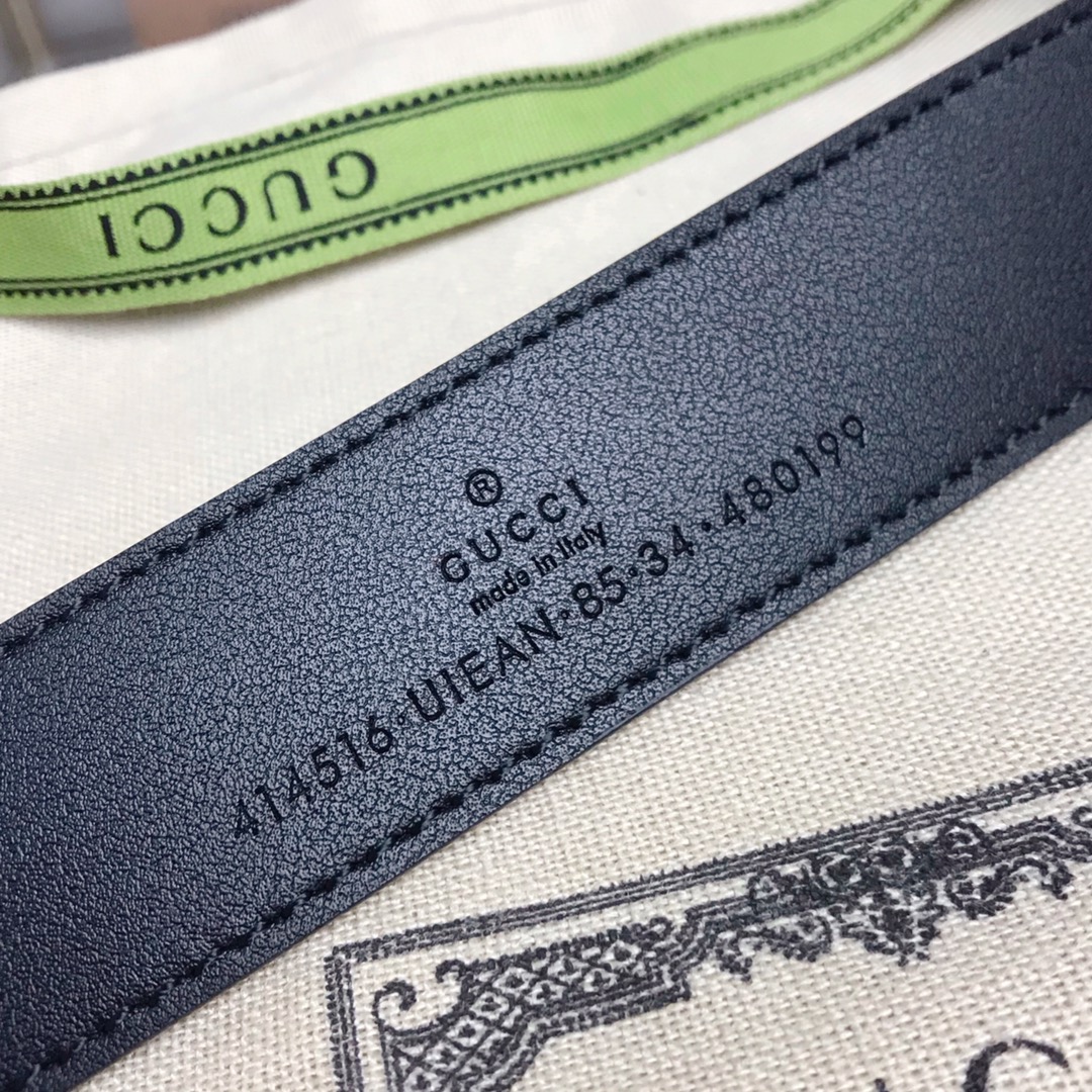 GUCCI Double G Buckle Narrow Belt