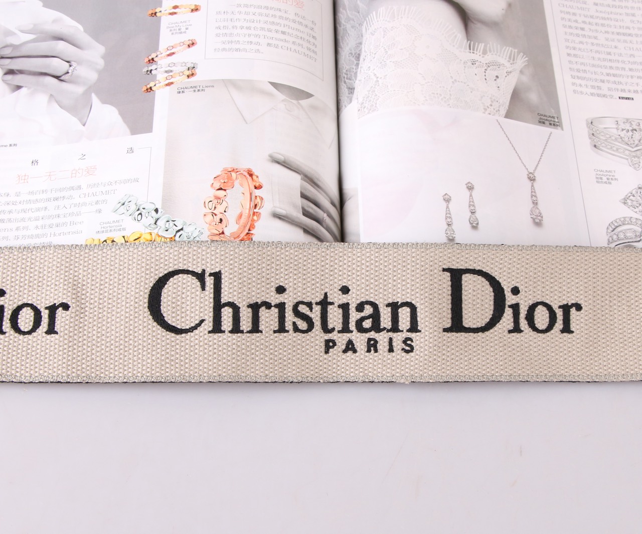 Dior personalized shoulder straps Imported custom solid brass fittings