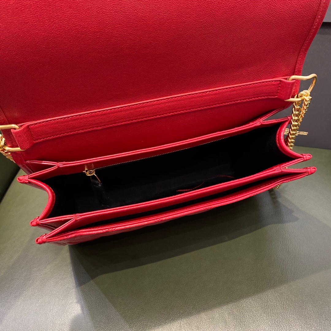 SAINT LAURENT 𝘽𝙀𝘾𝙆𝙔 𝟮𝟳𝙘𝙢 #579607 original leather.JD