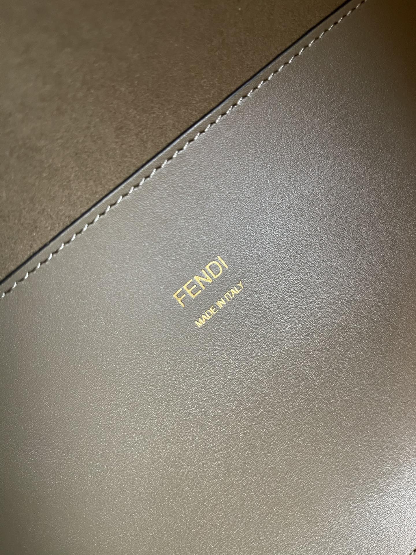FENDI Medium Snakeskin Logo Tote 