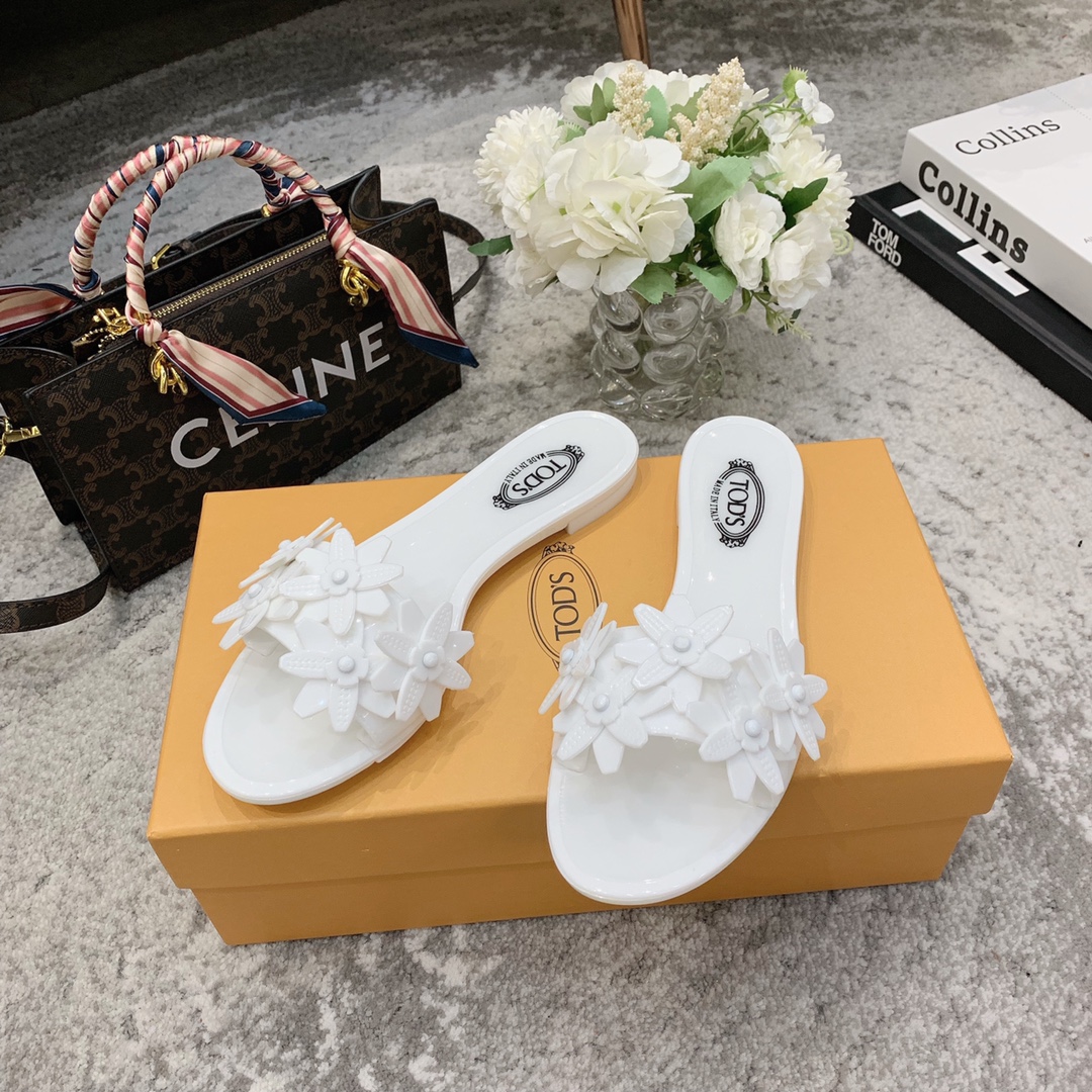 TOD'S 𝙏𝙊𝘿𝙎 2021 summer classic explosive new fabric counter PVC material summer to the beach vacation the best choice