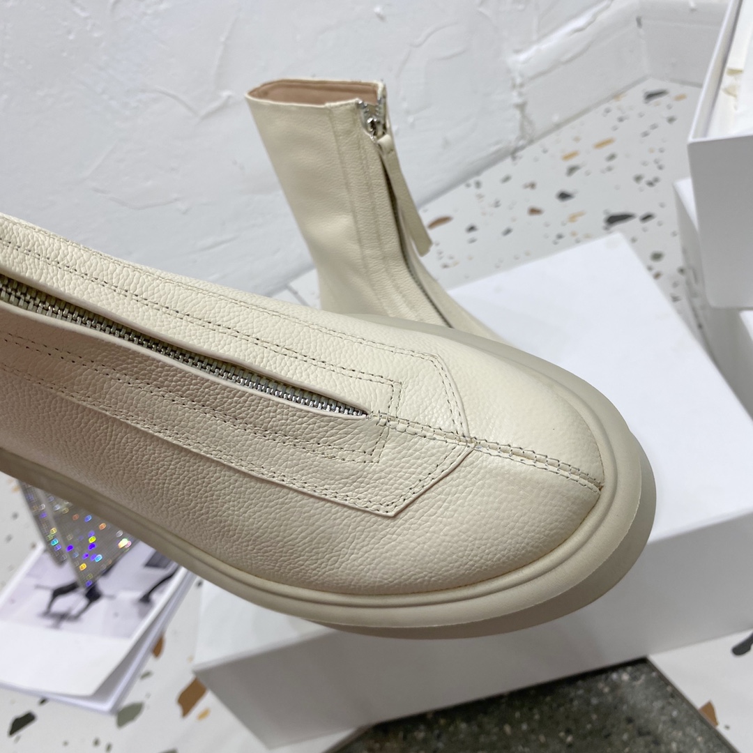 THE ROW - 2020 fall and winter classic thick-soled boots uppers original custom imported calfskin