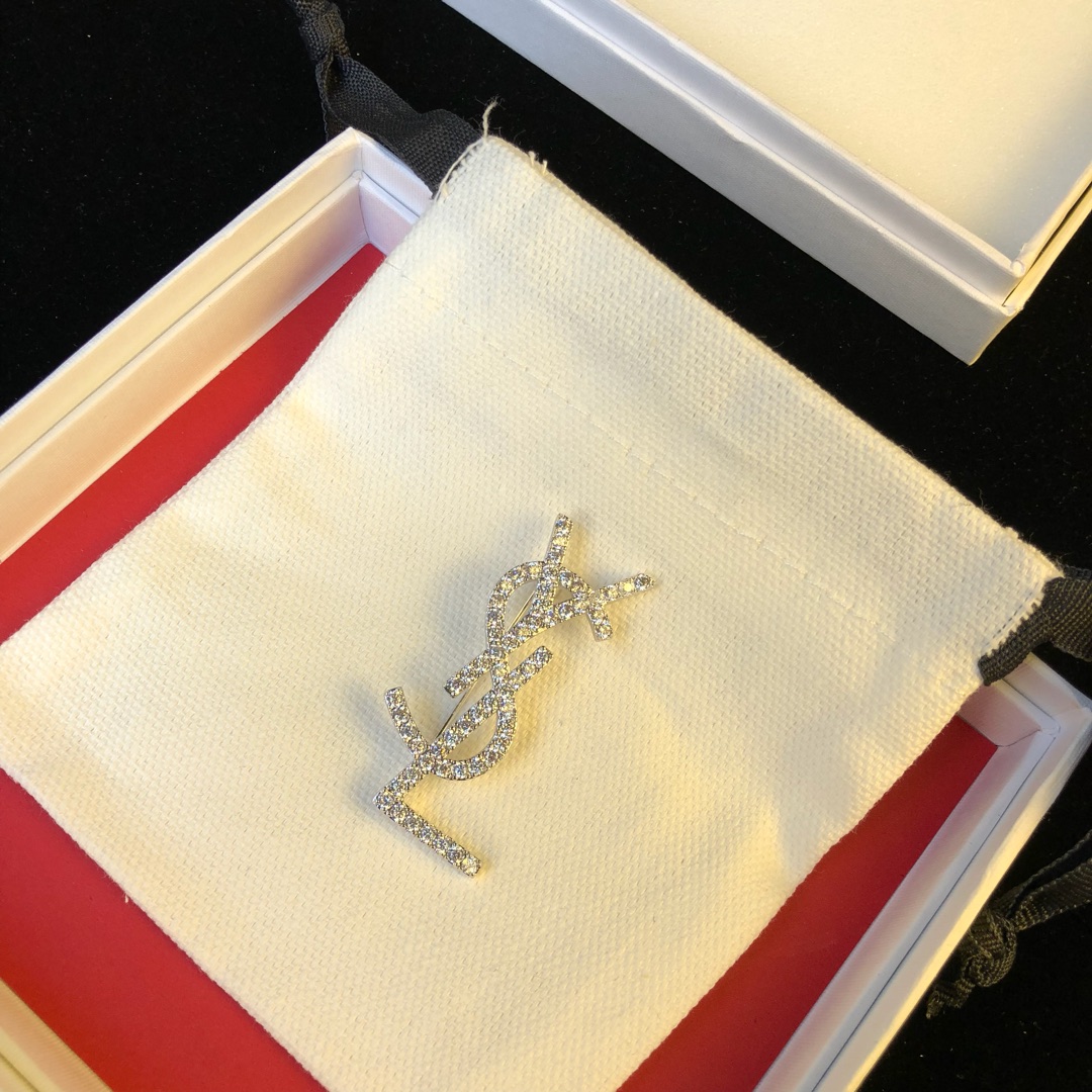 Saint Laurent YSL brooch