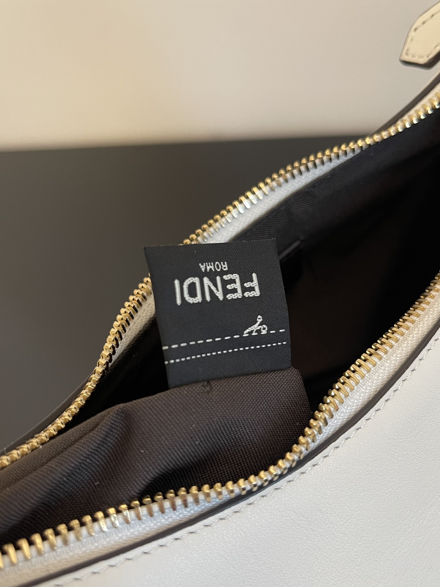 FENDI praphy underarm bag small white