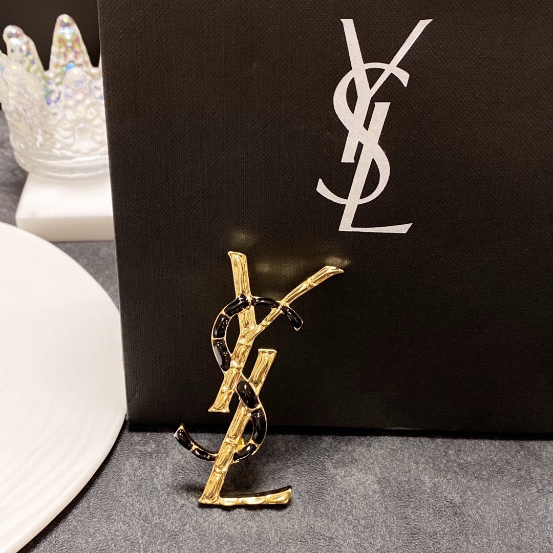 Saint Laurent YSL brooch