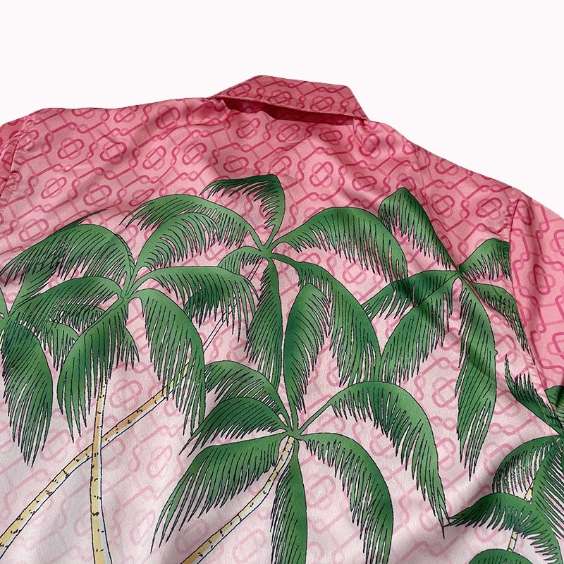 Casablanca Sunset Silk Sicilian lazy wind coconut print holiday shirt