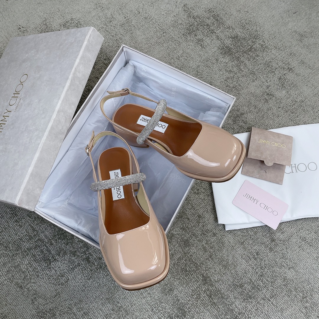 Jimmy Cho*o Chunky Heel Mary Jane