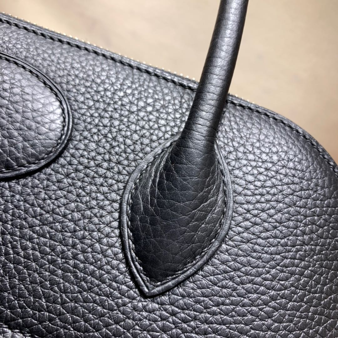 Bolide 31cm Clemence 89 black silver buckle beeswax thread hand sewn