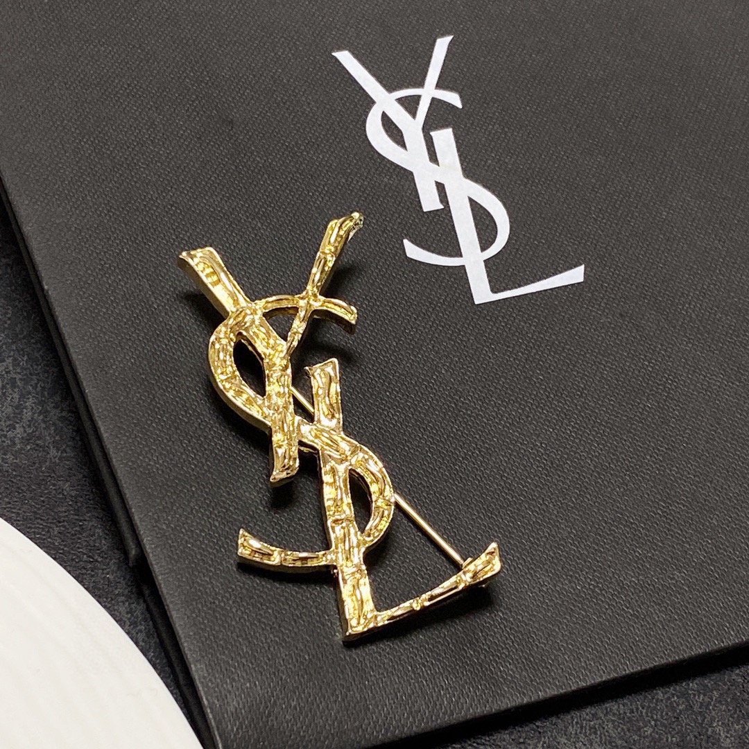 Saint Laurent YSL brooch