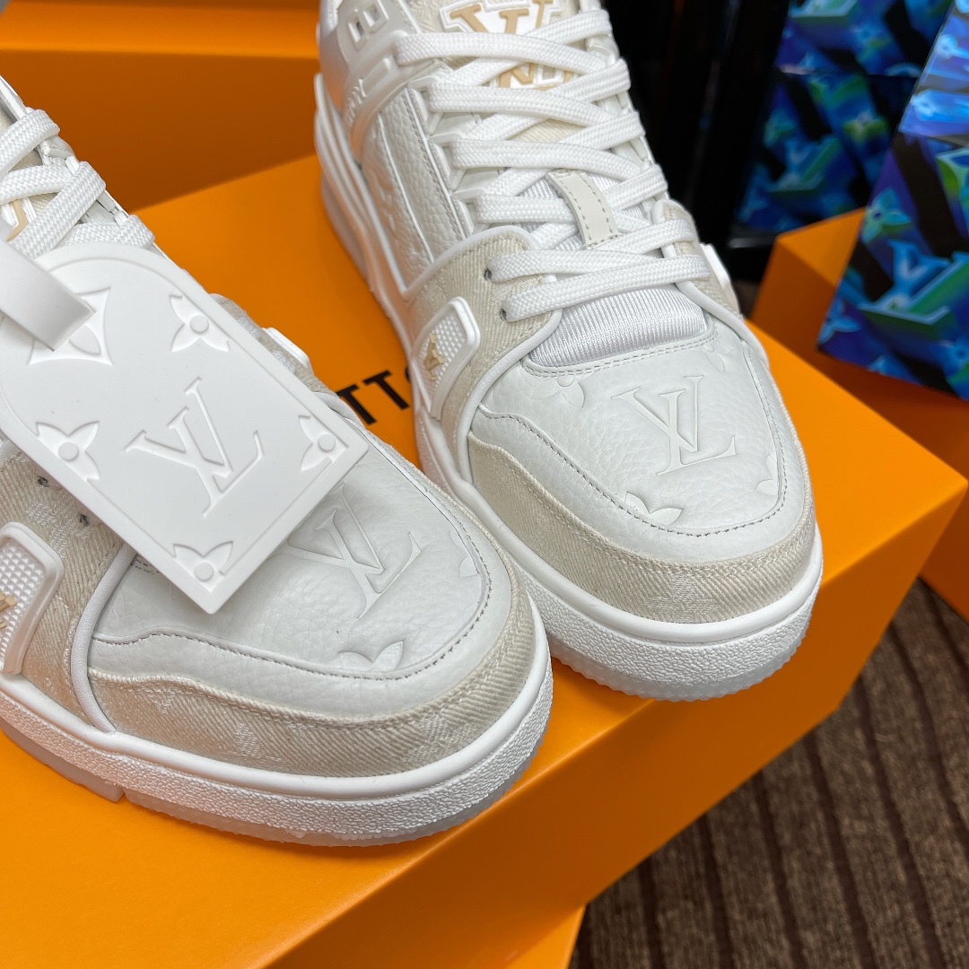 Louis Vuitton couple models DIY buckle sneakers sneakers
