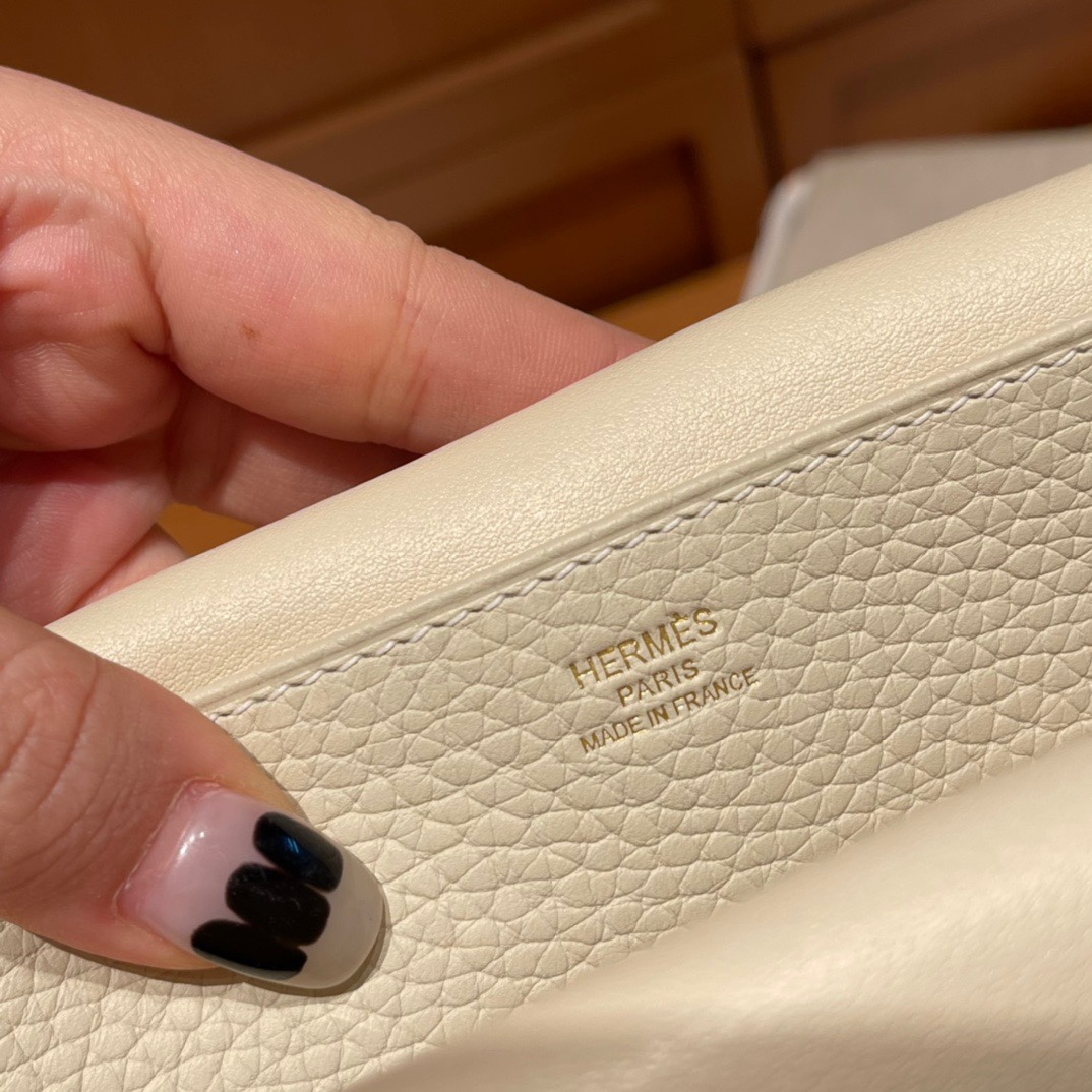 Halzan 25cm New stock tc leather 10 milkshake white gold buckle