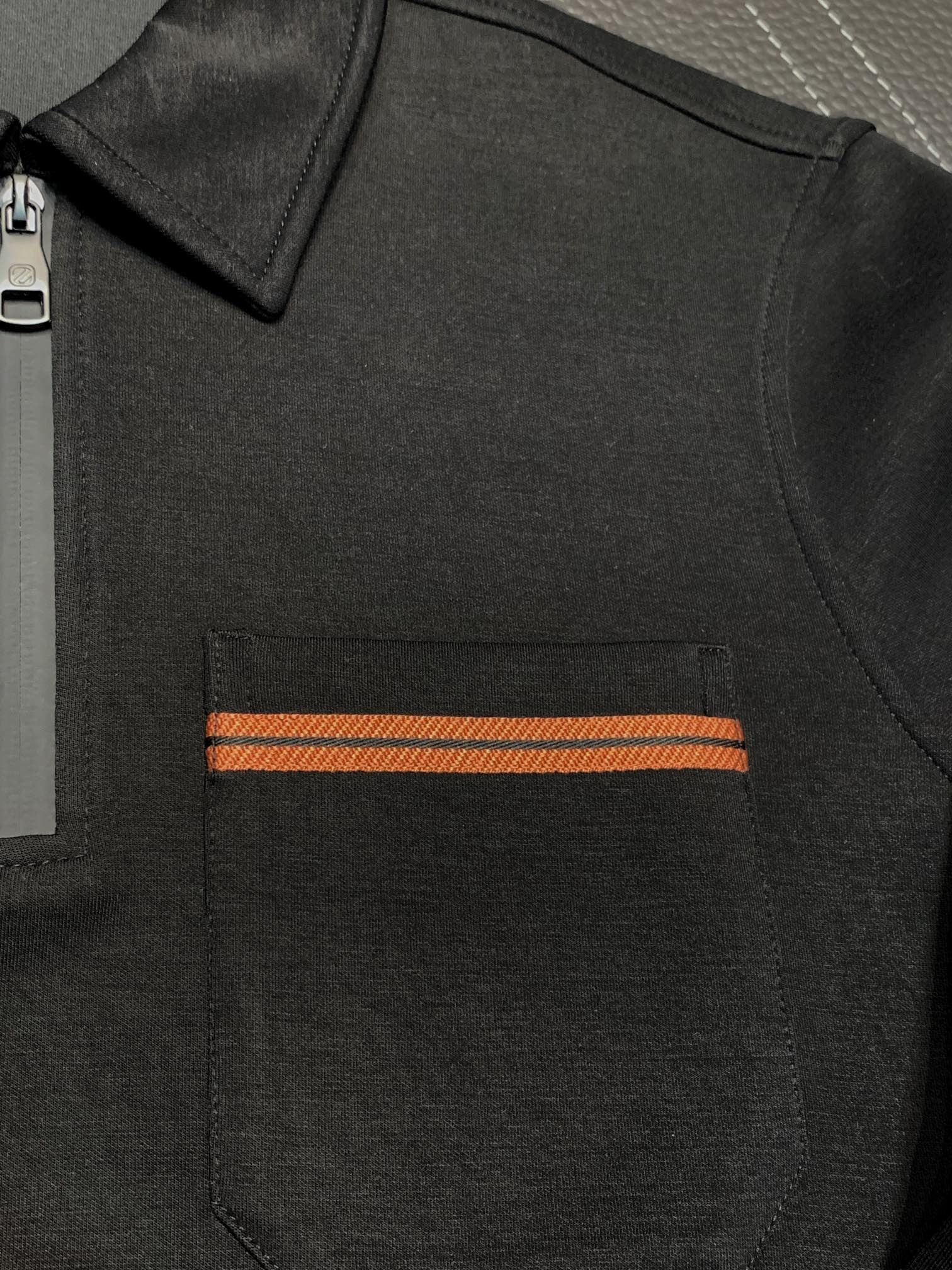 Zegna lapel casual sweatshirt