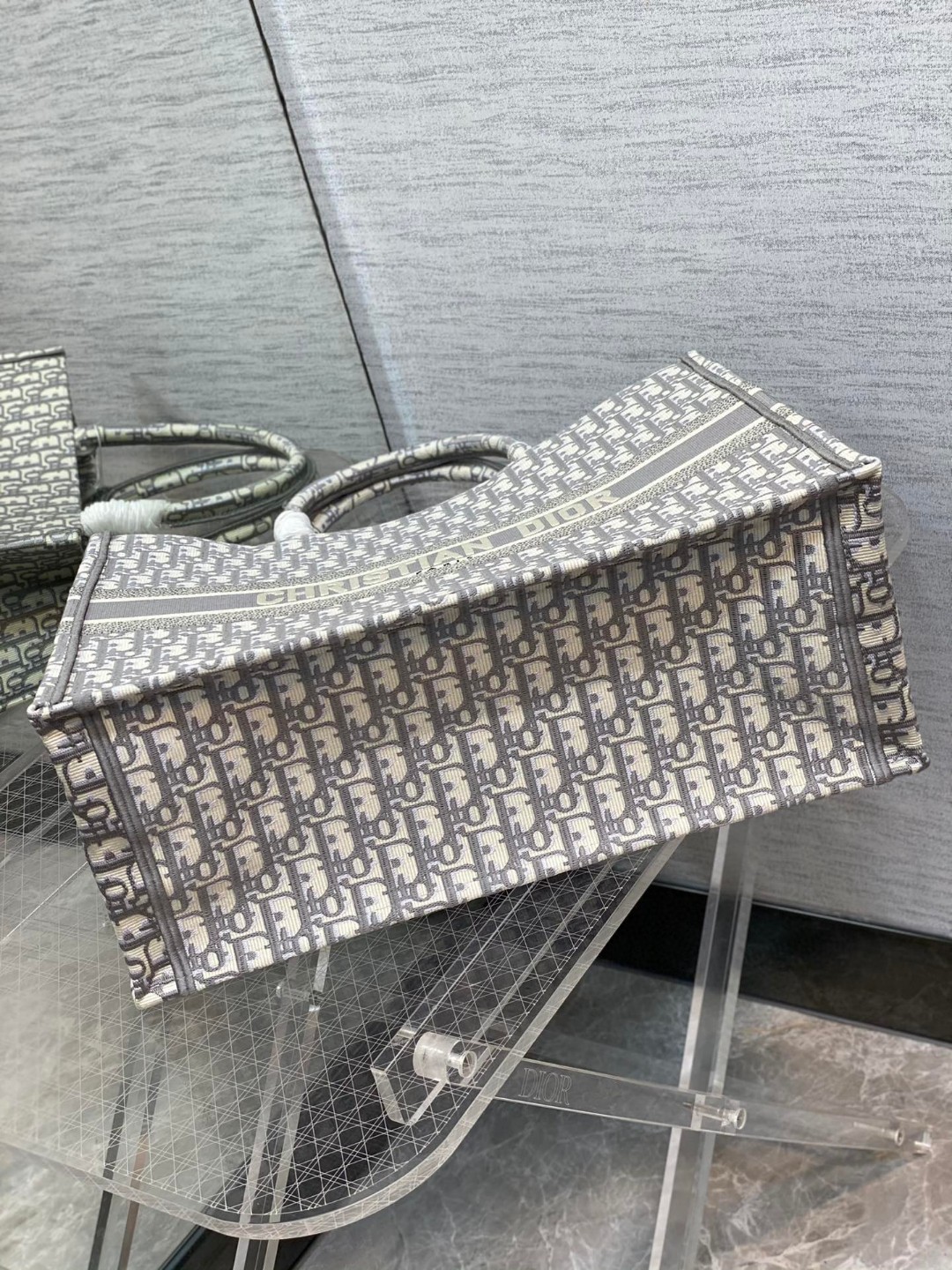 DIOR TOTE classic old flower embroidery