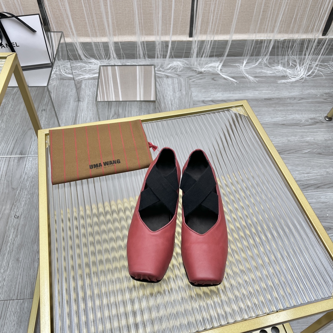 𝐔𝐌𝐀 𝐖𝐀𝐍𝐆｜𝟐𝟎𝟐𝟑/𝐒𝐒 𝐧𝐞𝐰  UMA WANG classic models retro do old ballet shoes