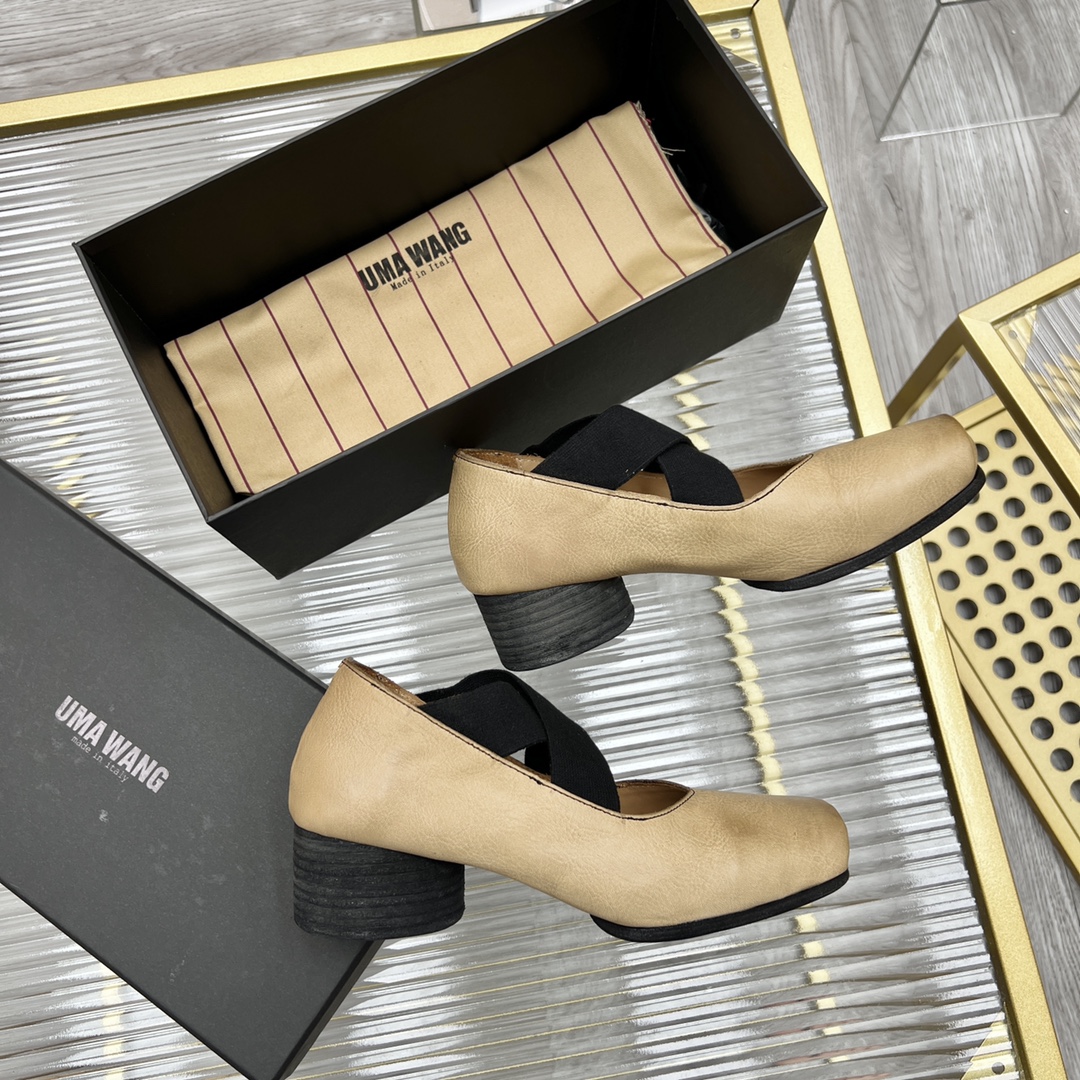 𝐔𝐌𝐀 𝐖𝐀𝐍𝐆｜𝟐𝟎𝟐𝟑/𝐒𝐒 𝐧𝐞𝐰  UMA WANG classic models retro do old ballet shoes