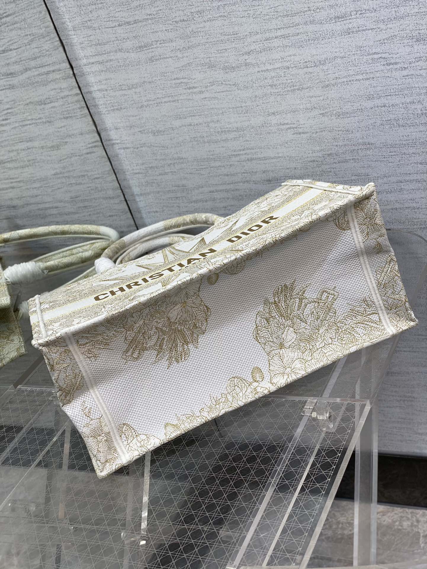 DIOR TOTE Christmas Gold Line Stargazer