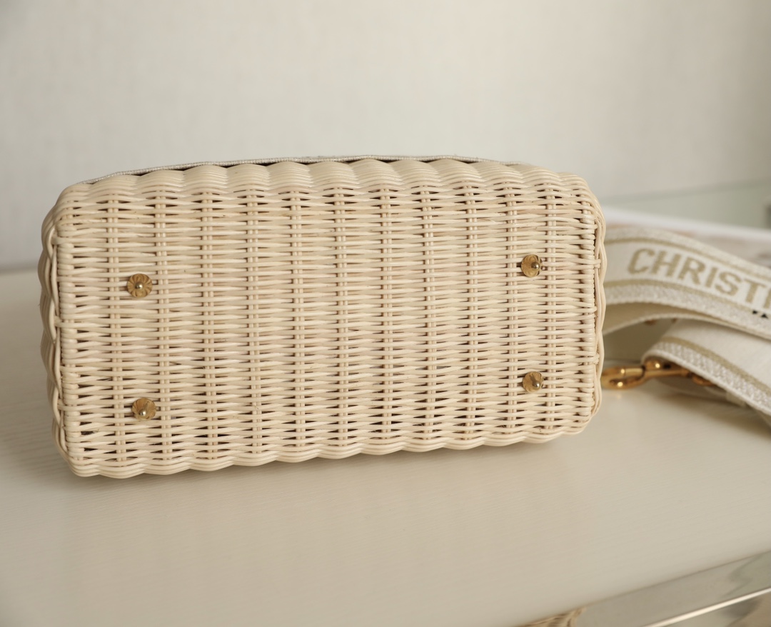 Dior Wicker Basket Bag