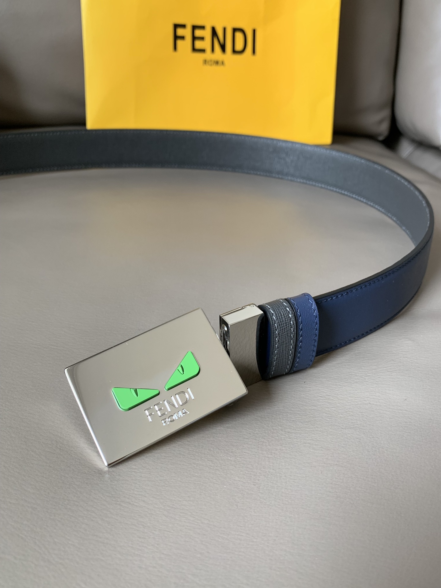FENDI casual reversible belt