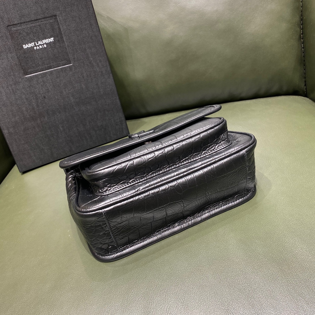 SAINT LAURENT 𝒏𝒊𝒌𝒊  𝒃𝒂𝒃𝒚 𝟮𝟮𝒄𝒎 #533037 New matte E original leather.jd