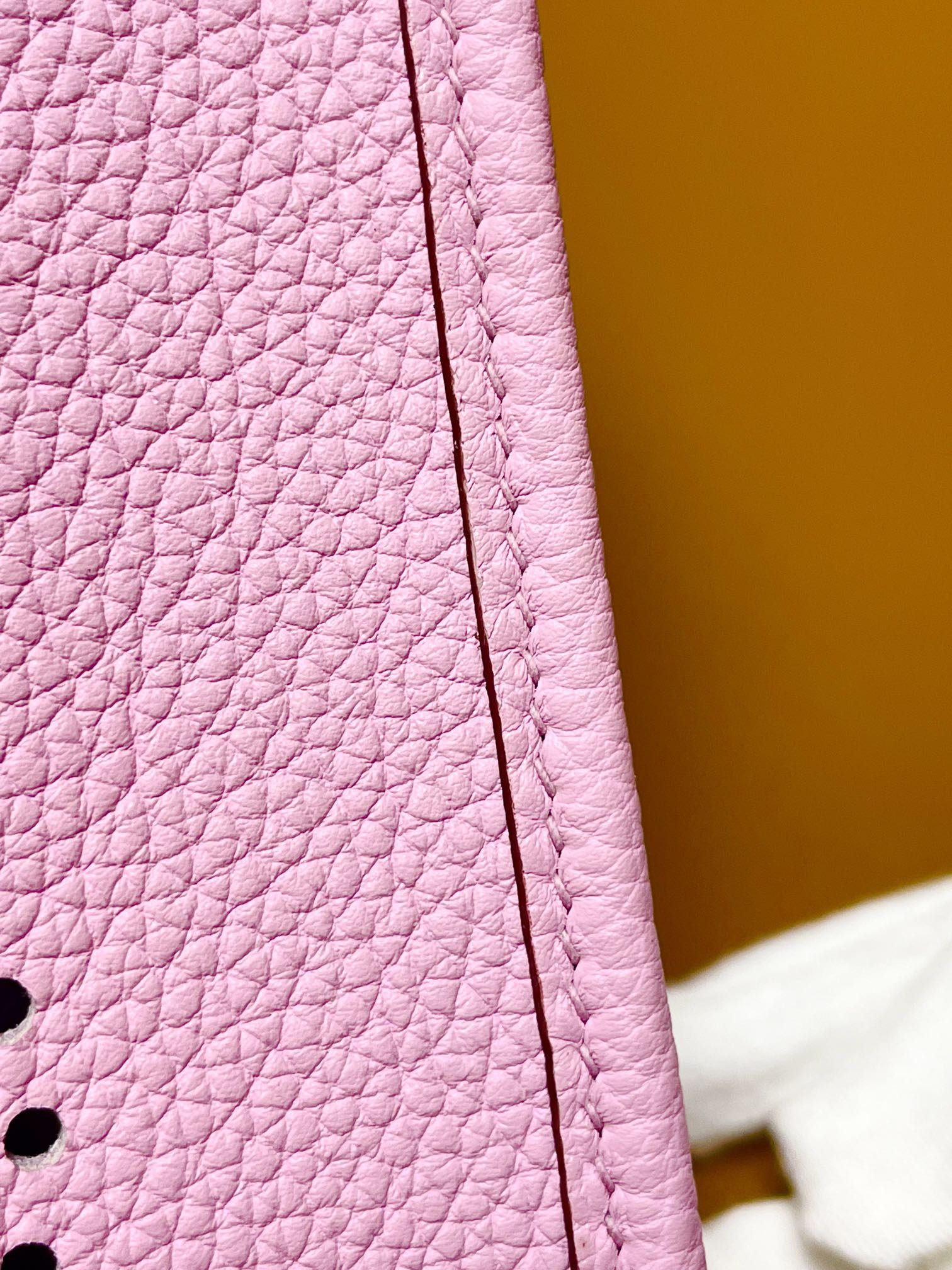 Mini Evelyn pink tc leather silver buckle