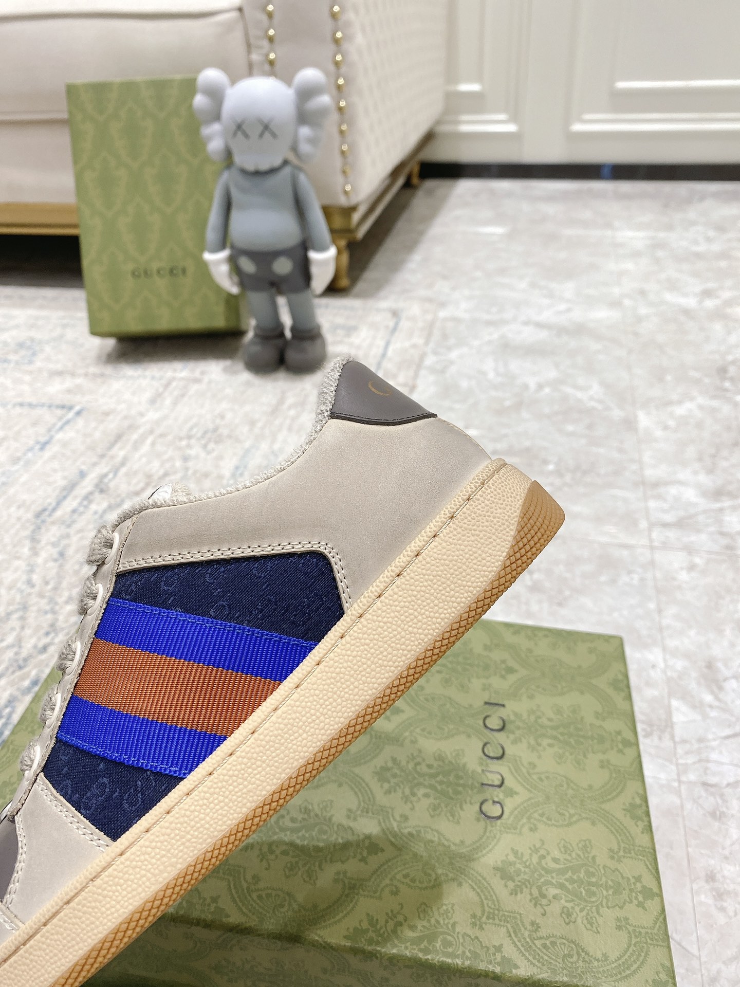 Gucci new upgraded small dirty shoes couple models