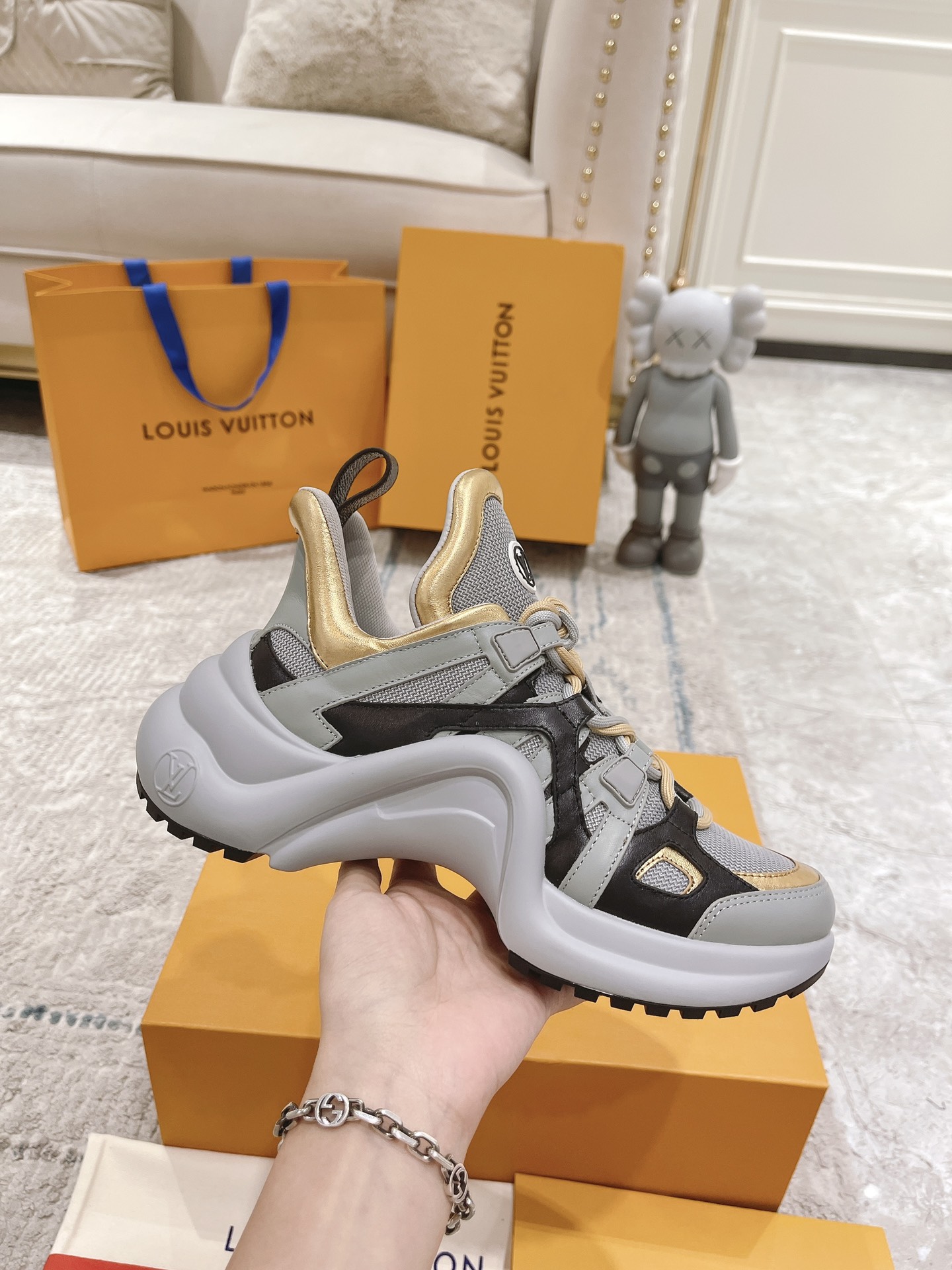 Louis Vuitton Archlight Donkey Brand Louis Vuitton Casual Sports Dad Shoes