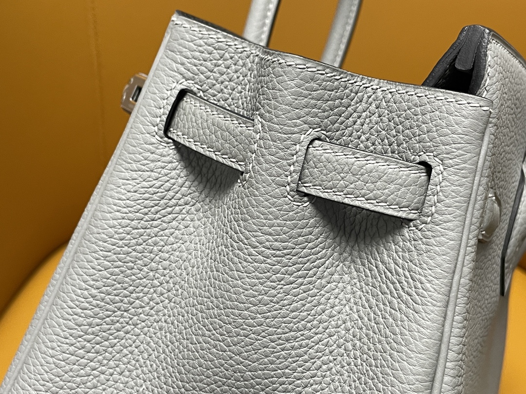 Birkin25 Glacier Blue Togo Leather Silver Buckle