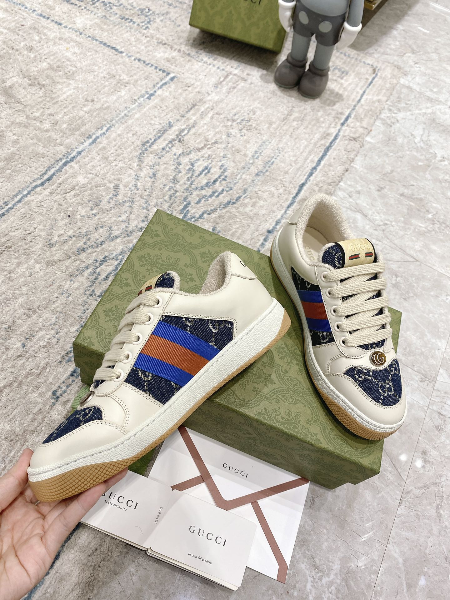 Gucci new upgraded small dirty shoes couple models