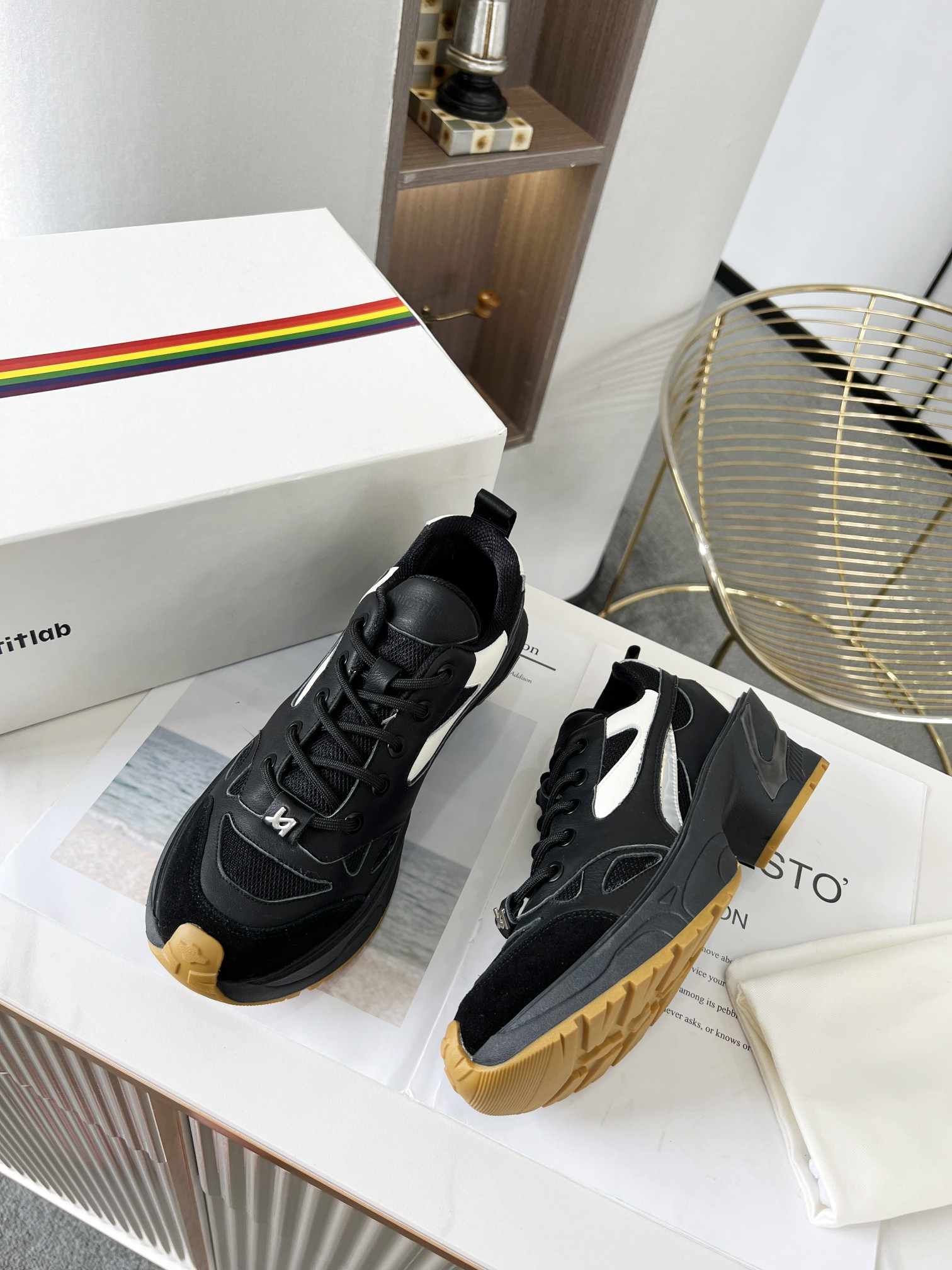 Untitlab 𝟐𝟎𝟐𝟐/𝐒𝐒 𝐧𝐞𝐰  Early spring capsule series of high-heeled sports sneakers sneakers can also be very fashionable